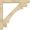 Ekena Millwork Merced Craftsman Rough Sawn Bracket w/ Offset Brace, Douglas Fir, 6"W x 44"D x 44"H BKT0604X44X44MRC04RDF - alternate 2